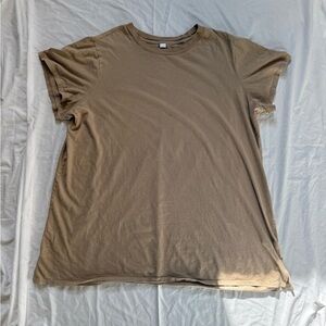 Old Navy Oversized T-Shirt Dress Beige Minimalist XXL